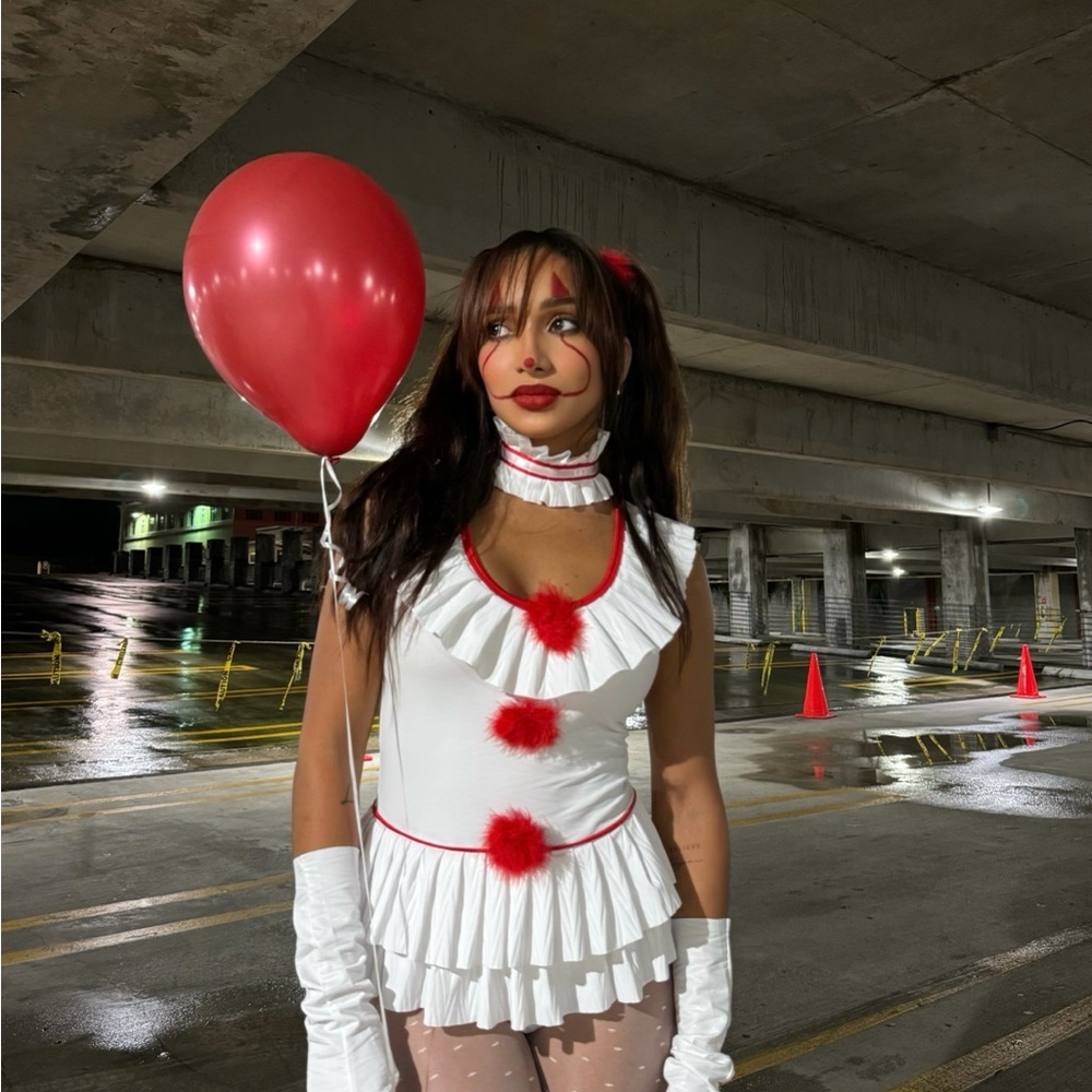 Fashion Nova White and Red Costume